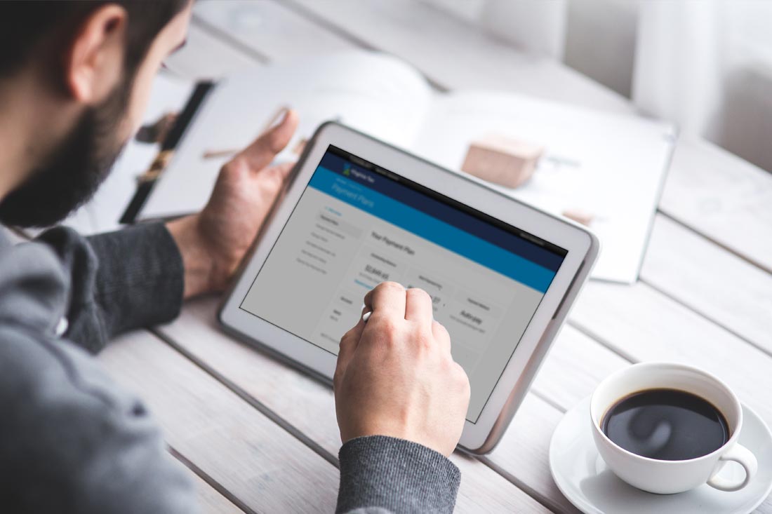 Manage your payment plan online.